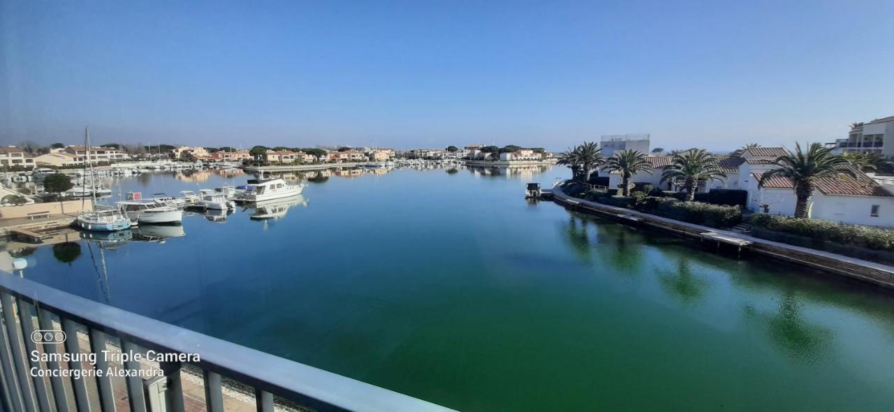 Vue Magique Sur La Marina - Appart En Duplex, Les Pieds Dans L'Eau Saint-Cyprien Kültér fotó